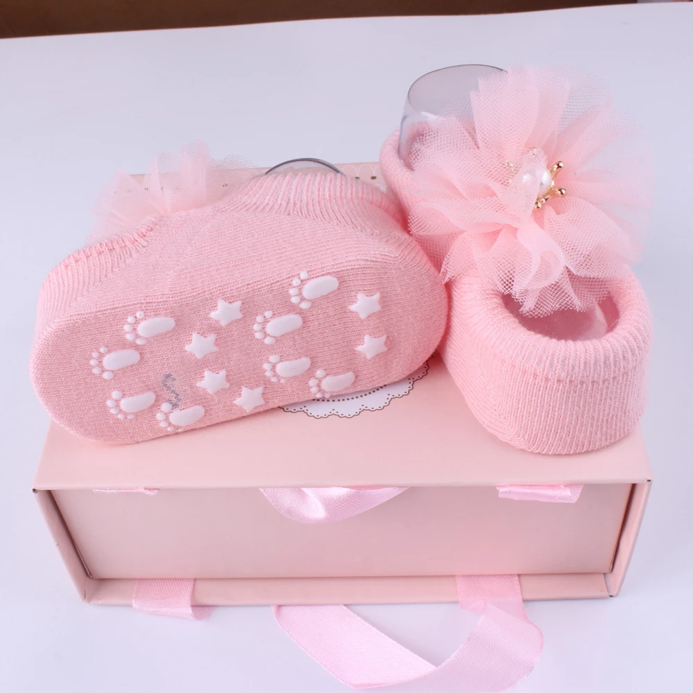 Baby Cute girl Rhinestone/pearl Boutique rosset shoes Floral zapatos bebe Headband and Barefoot Shoes set retail