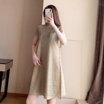 

Pleated Dress 2020 Summer High End Light Luxury Design Feel Loose Dress