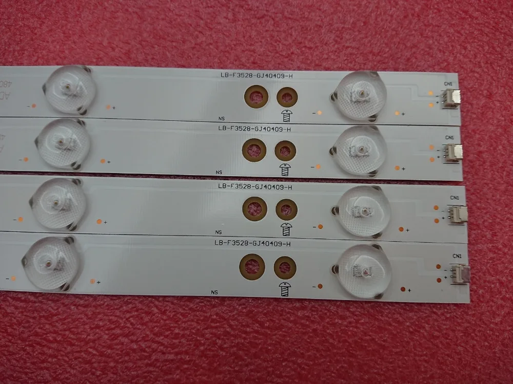 

New 4 PCS 9LED LED backlight strip for KDL-40R350B 40PFT5300 40PFT5655 40PFT5300 LB-F3528-GJ40409-B H LB40013 V0 LBM400P0901
