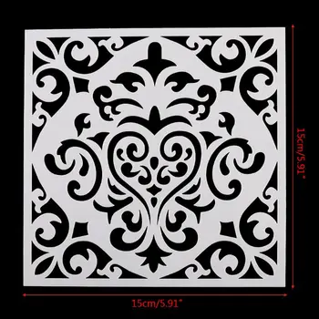

16pcs/set Mandala Drawing Template Ruler Stencil Painting Board DIY Album Decor G6DD