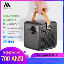 Home Theater Projector Battery-Video Smart-Fengmi Beamer TV 1080P DICE 700ANSI Built-In