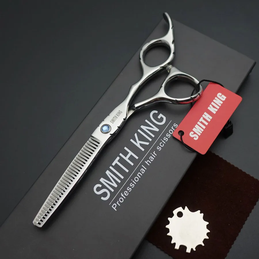 Thinning silver 6 дюймов Профессиональные Парикмахерские ножницы набор, ножницы для резки и филировочные ножницы парикмахерские ножницы профессиональное качество - Цвет: Thinning silver
