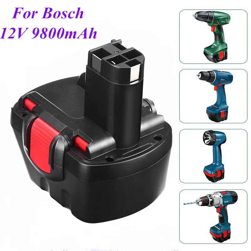 

Bosch 12V 9800mah PSR 1200 Rechargeable battery GSR 12V 9.8AH AHS GSB GSR 12V E-2 BAT043 BAT045 BAT046 BAT049 BAT120 BAT139