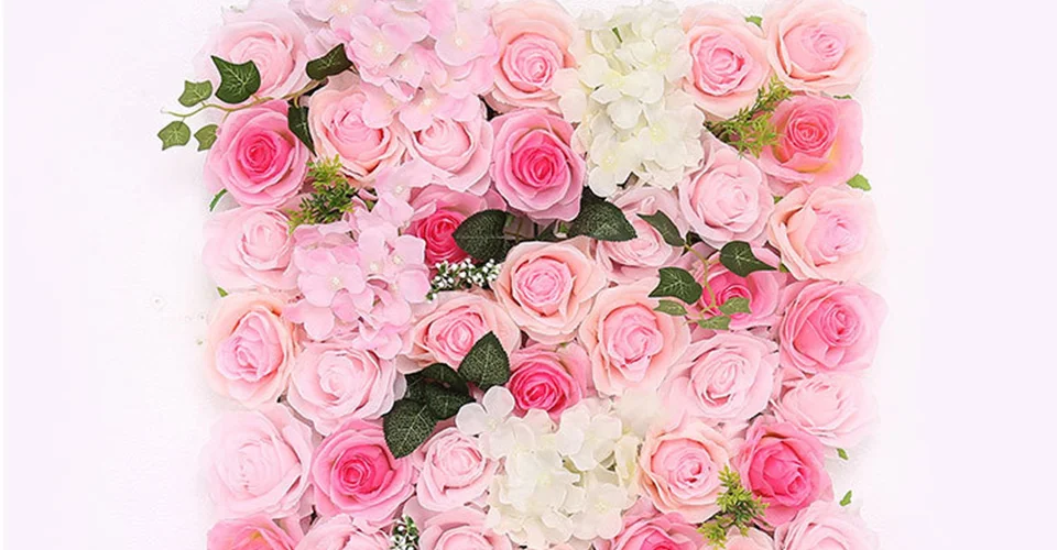 40x60 см Искусственный Шелковый цветок розы ряд для свадебного украшения цветок настенный романтический свадебный Рождественский фон Декор поддельный цветок