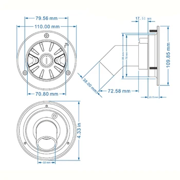 

Universal Water tank inlet Gravity Water Fill Inlet 38mm Accessory Parts