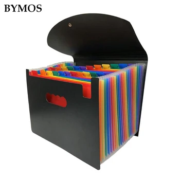 

24 Pocket Classified File Folder A4 Organizer File Document Holder with Cover Home Office Supplies Storage