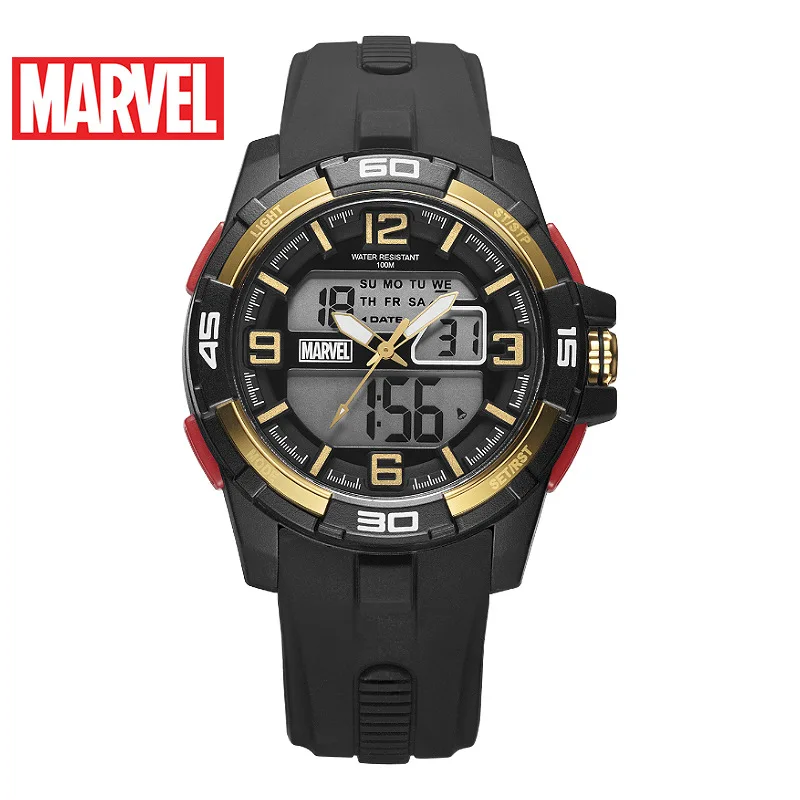 Мужские Цифровые спортивные часы MARVEL, 100 м, водонепроницаемые мужские часы, мужские электронные часы, классные спортивные часы для мужчин