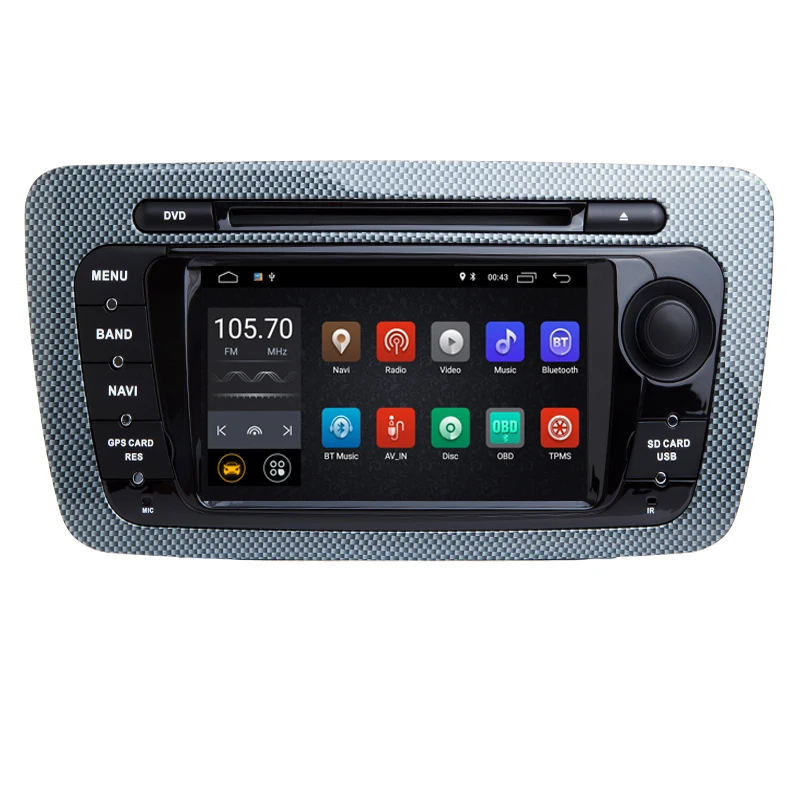 Android 9,0 автомобильный dvd-плеер для сиденья Ibiza 6j 2009 2010 2012 2013 радио gps навигация 2 Din экран Радио автомобильный мультимедийный плеер