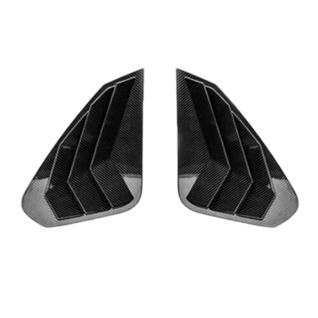 

2Pcs Car Carbon Side Window Scoop Cover Louvers Cover Vent for Toyota RAV4 2019 2020