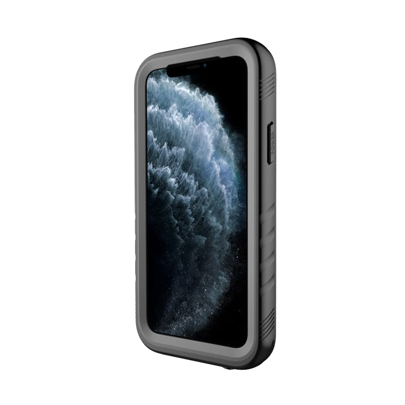 Водонепроницаемый чехол для экстремальных видов спорта для iPhone 11 11Pro 11 Pro Max противоударный чехол для плавания и дайвинга чехол для подводного плавания - Цвет: Черный