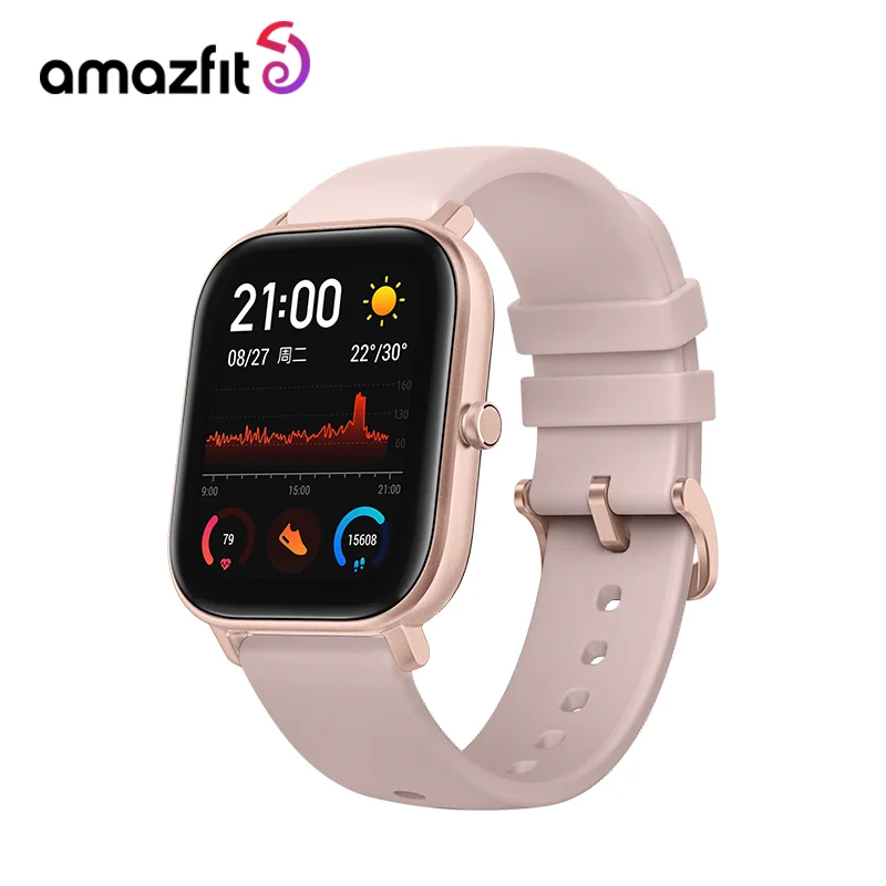 Amazfit GTS Smart Watch Sports Wom/Men Global Version 14 Days Battery 5ATM Waterproof Smartwatch Music Control for Android | Электроника