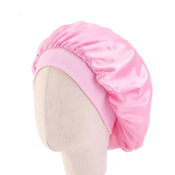 

Kids Satin Bonnet Children's Hair Cap Sleeping Hat Night Hair Care Nightcap Bonnet for Children De Nuit Shower Cap