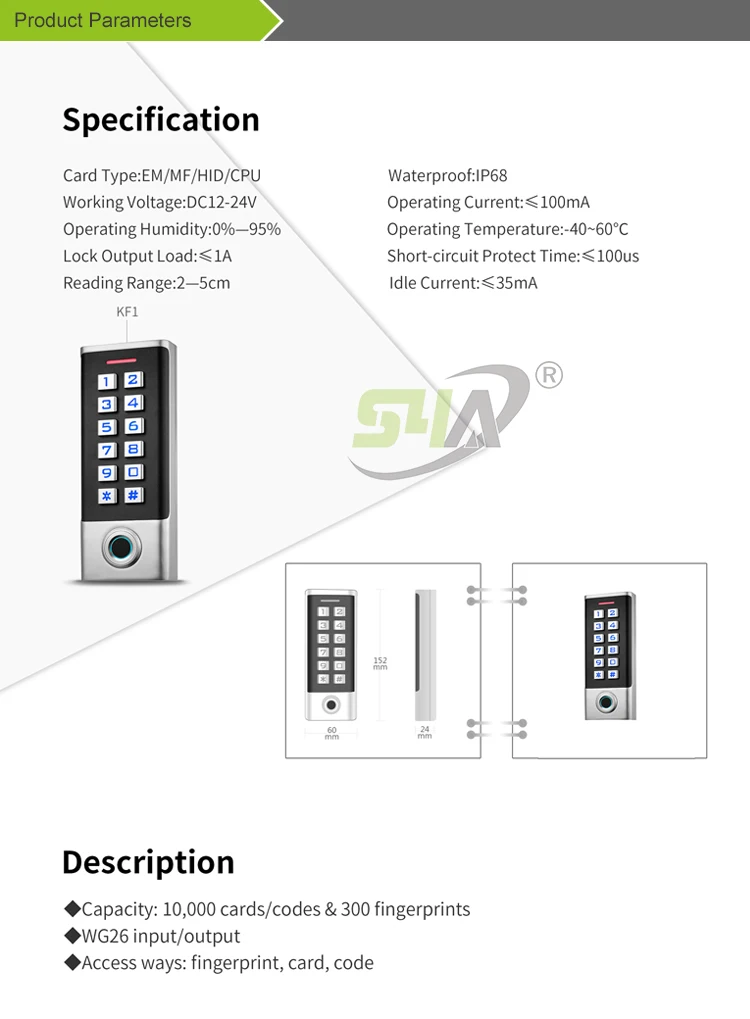 Product Parameters