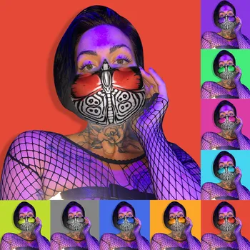 

Adult Washable Sunscreen Funny Face Scarf Breathable Butterfly Mask+Mask holder Breathable Bandage Scarf Mask dropshipping#3