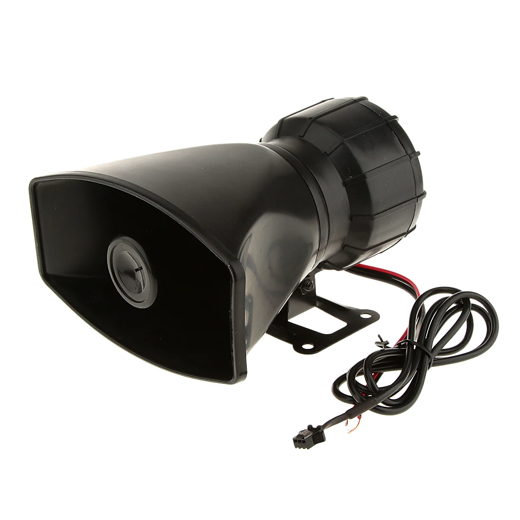 12V 100W фары для автомобилей Грузовик электрическая сигнализация воздушный рожок сирены Динамик 5 Звук Тон супер громкий звуковой сигнал с микрофоном Системы комплект