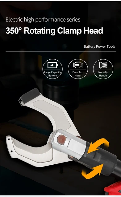 EZ-105C Numérique Rechargeable 18V Batterie Sans Fil Coupe-Câble  Hydraulique Électrique Câble Cisaillement Coupe-Fil 105mm