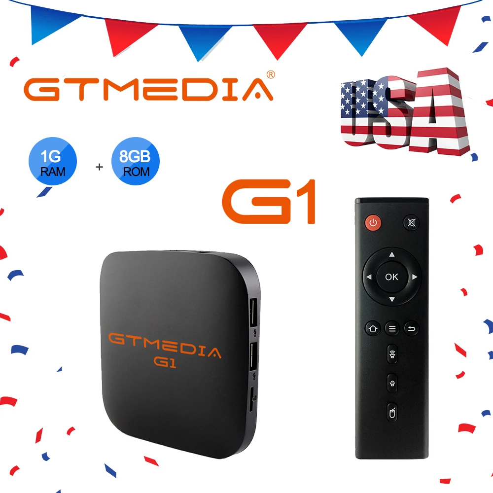 

GTMEDIA G1 smart tv box android 7.1 S905W 2.4G Wifi 1GB 8GB Google Play USA IPTV M3U IPTV world box android tv box PK H96max usa