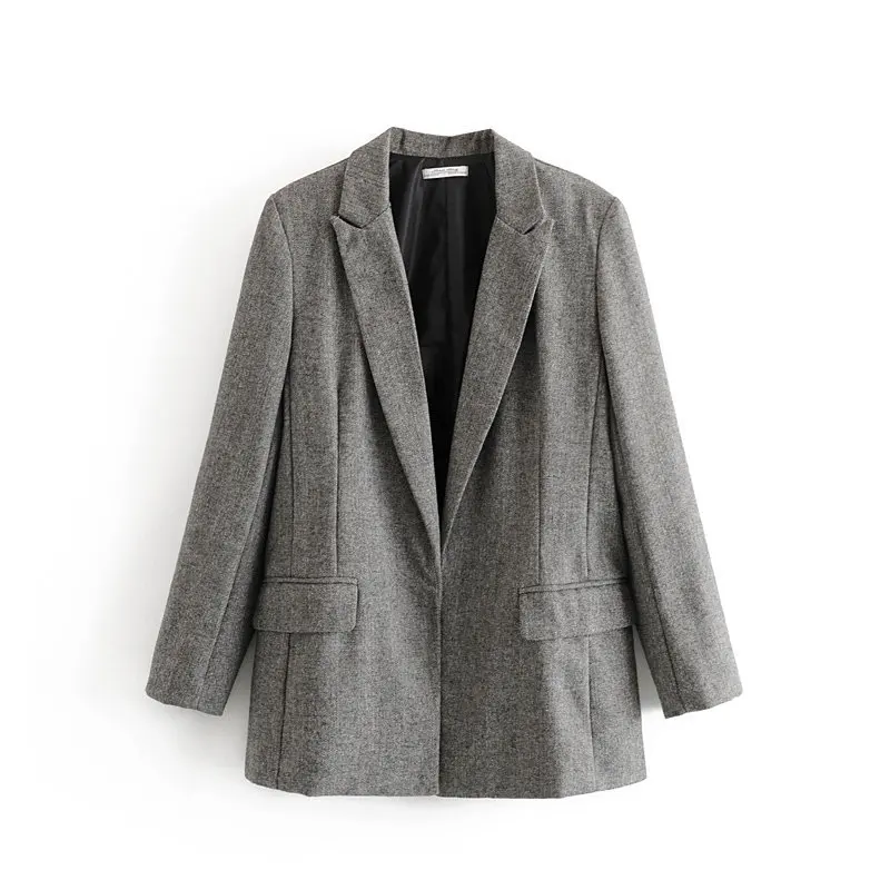 

WOMEN'S Dress 2019 Spring And Autumn New Style Fashion Elegant Herringbone No Buckle Suit Jacket Women's W344