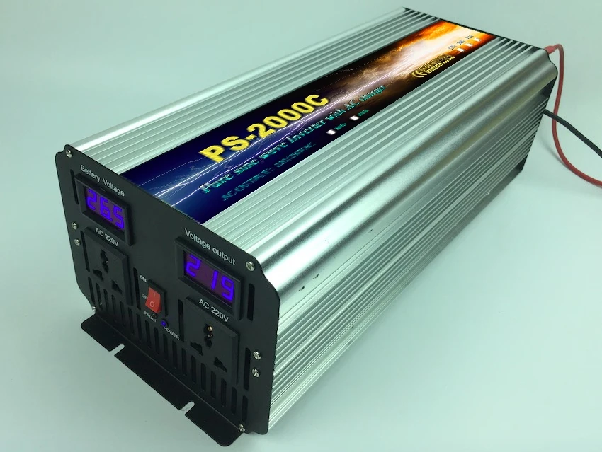 2000W Инвертор постоянного тока в переменный источника питания 2KW солнечной Чистая