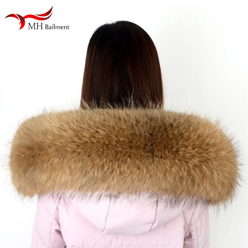 100% натуральный меховой воротник зимняя новая модная теплая шаль роскошные