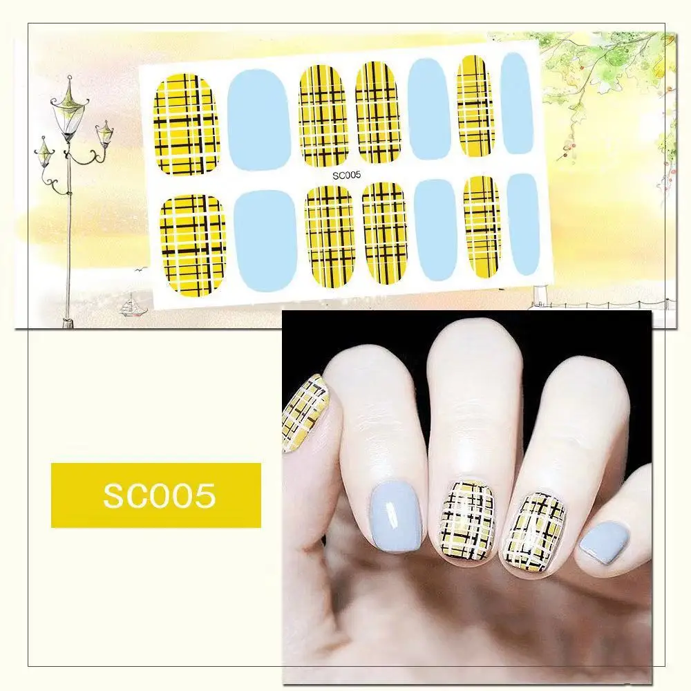 Мода полное покрытие лак для ногтей Обертывания клейкие наклейки для ногтей украшения для ногтей инструменты для маникюра экологические для беременных женщин - Цвет: 005
