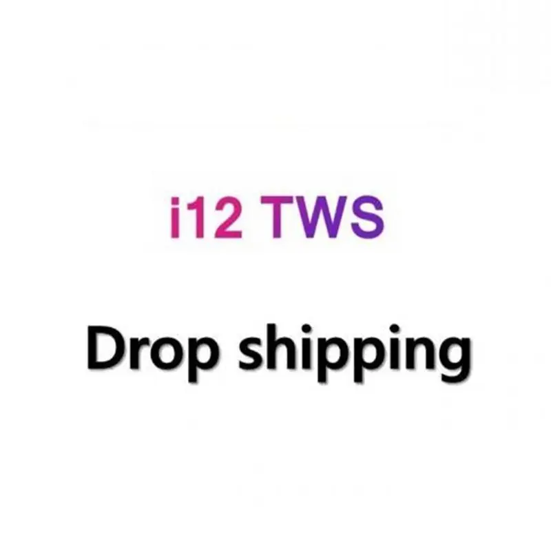 Tanie Drop shipping i12 TWS słuchawki Bluetooth 5.0 podwójne połączenia inteligentne dotykowe słuchawki do iphone a Pk I9s I7s I10 słuchawki douszne