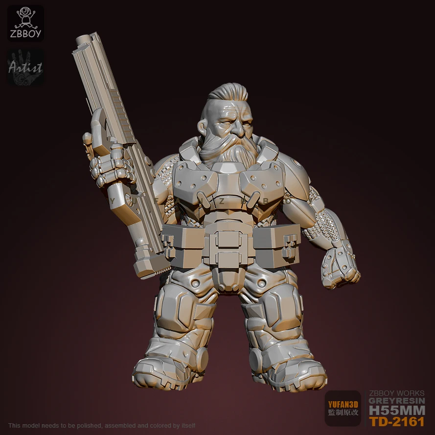 55mm Resin Figure Kits Tylenol Hunter Soldier Self-assembled TD-2161 | Игрушки и хобби