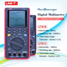 UNI-T UT81B Цифровые мультиметры Ручной цифровой мультиметр w/USB/lcd Измеритель Тестер осциллограф входной диод USB интерфейс