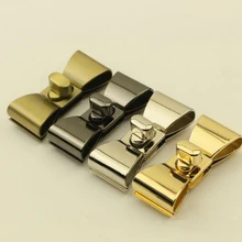 1PC Metal Lock Bag Case Buckle Bow Shape Retro Color Handmade  Purse Tote Crossbody Bag Lock Closure Hardware Bag Accessories