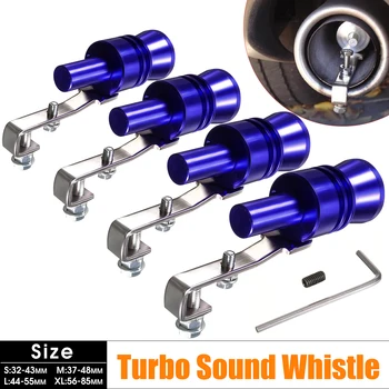 

Universal Car Vehicle Motorbike Aluminum Exhaust Fake Turbo Whistle Pipe Sound Muffler Blow Off Valve S/M/L/XL