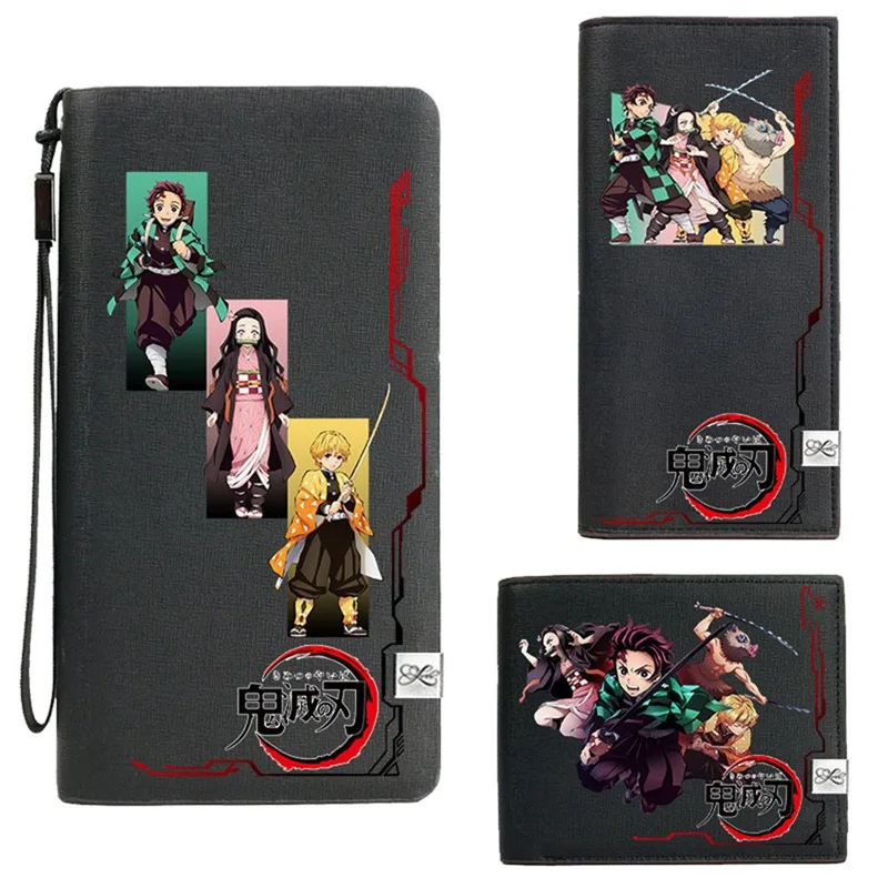 Anime Demon Slayer: Kimetsu No Yaiba Kamado Tanjirou Cosplay Purse Card Holder Wallet Gift