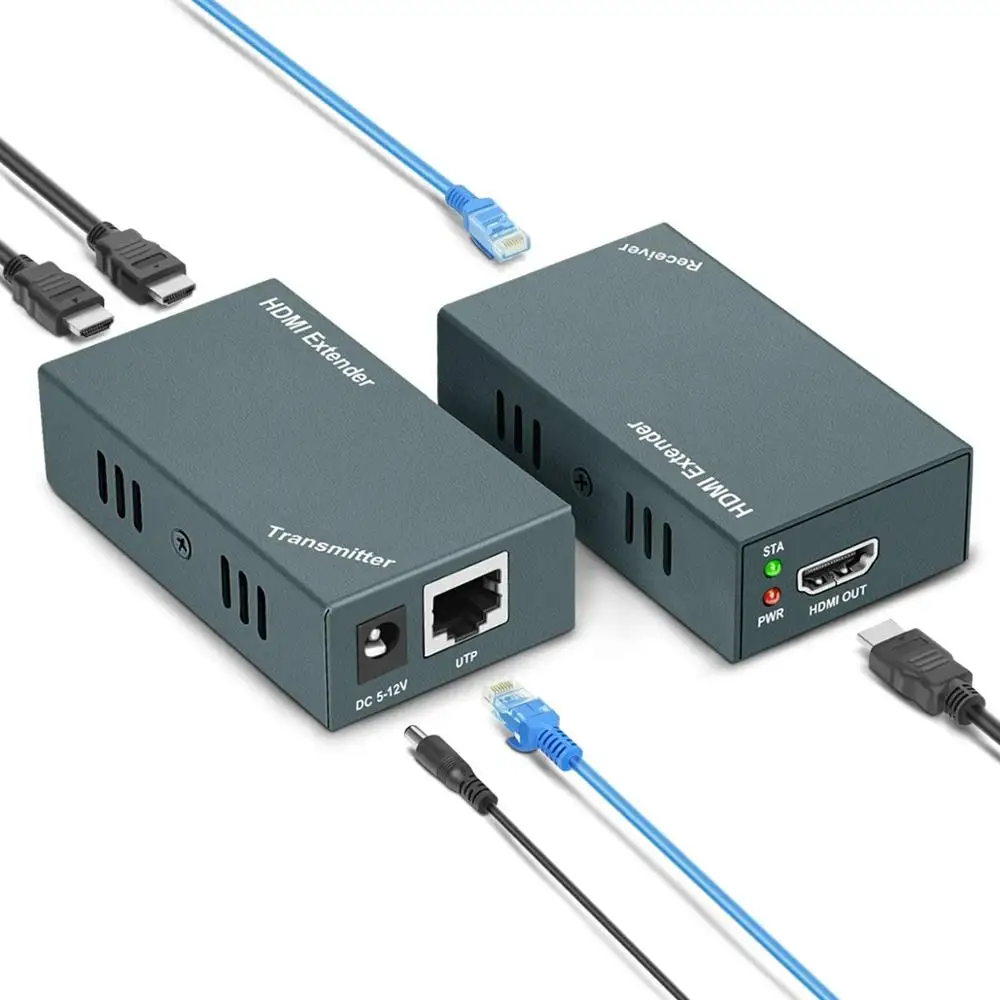 hdmi-extender-with-loop-out-option-164ft-extend-transmission-1080p@60hz-3d-over-cat5e-cat6-cat7-high-compatibility-and-poc