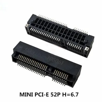 

10pcs MINI PCIE slot connector PCI-E 52P H=6.7 AAA-PCI-073-P08