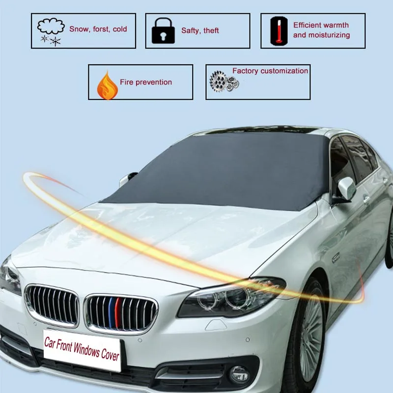 Автомобильный Стайлинг авто солнцезащитный козырек для лобового стекла автомобиля Снежный солнцезащитный козырек водонепроницаемый защитный чехол для лобового стекла автомобиля аксессуары