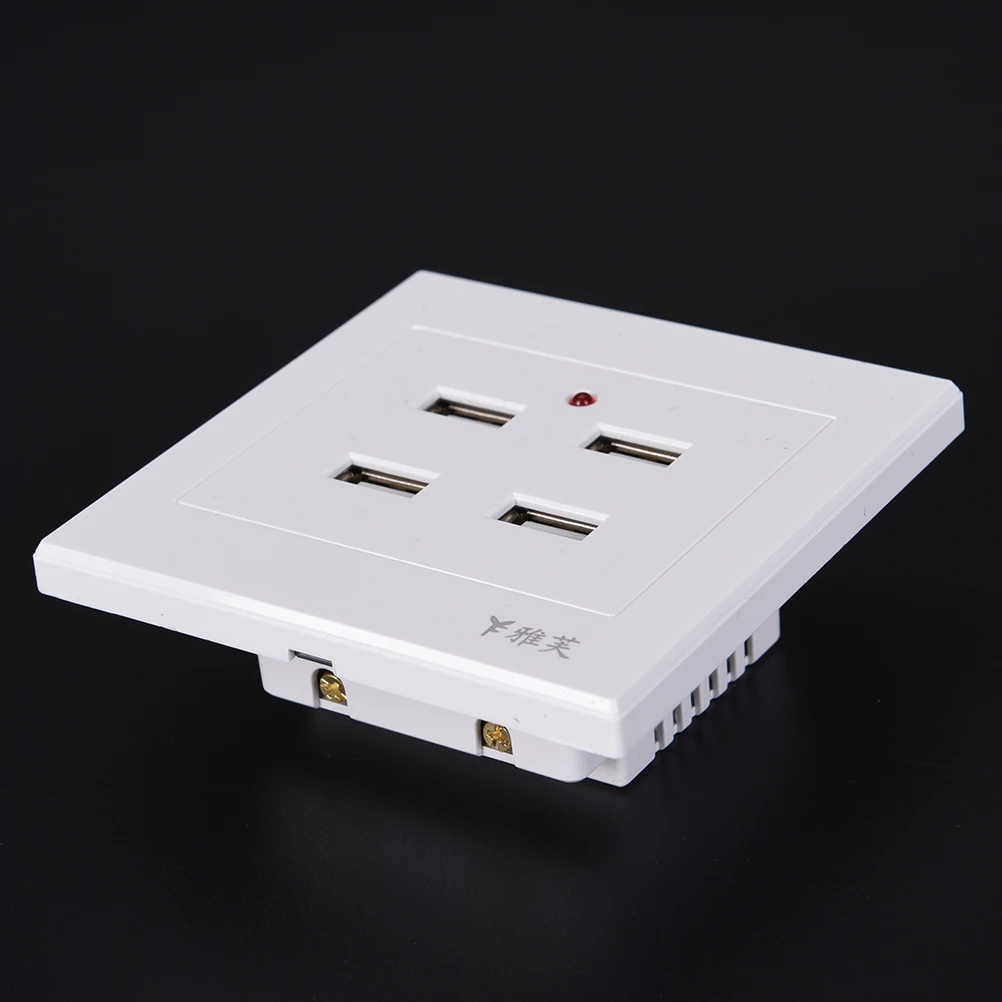 DC 2/3/4 Ports USB 5V 3.1A Electric Wall Charger Dock Station Socket Power Outlet Panel Plate Switch Power Adapter Plug