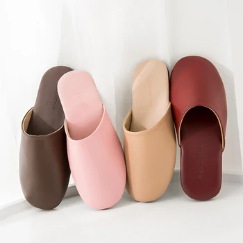 

POSEE suede slippers fashion home slippers shoes Autumn and winter home anti-skidding floor shoes house slippers 0728