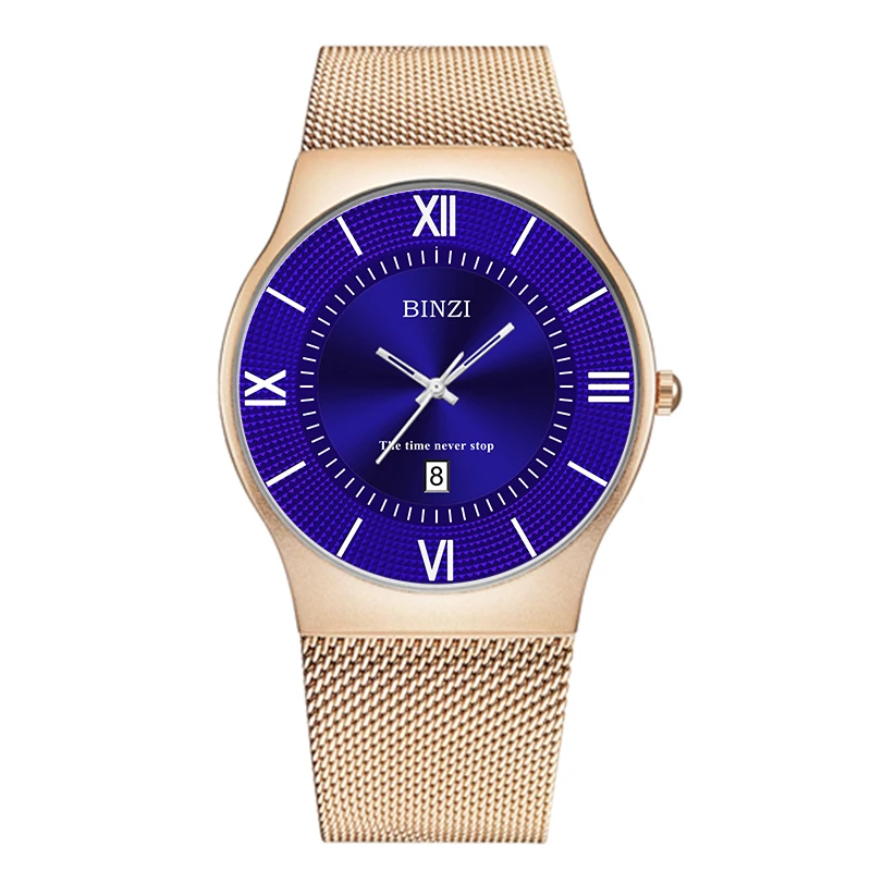 

Fashion Mens Watches Casual New Trend Luxury Slim Mesh Steel Waterproof Quartz Watch For Men Sports Watch Relogio Masculino 2019