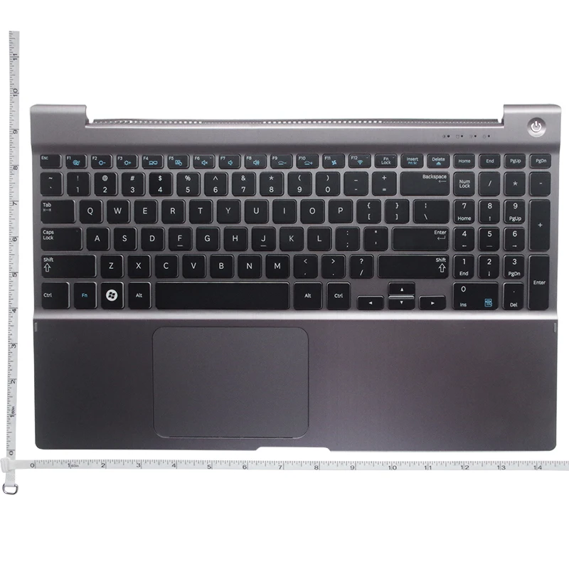 外壳 三星 C壳带键盘 US 银色 NP700Z5 NP700Z5A CKSXNP700Z5-A-1 正面