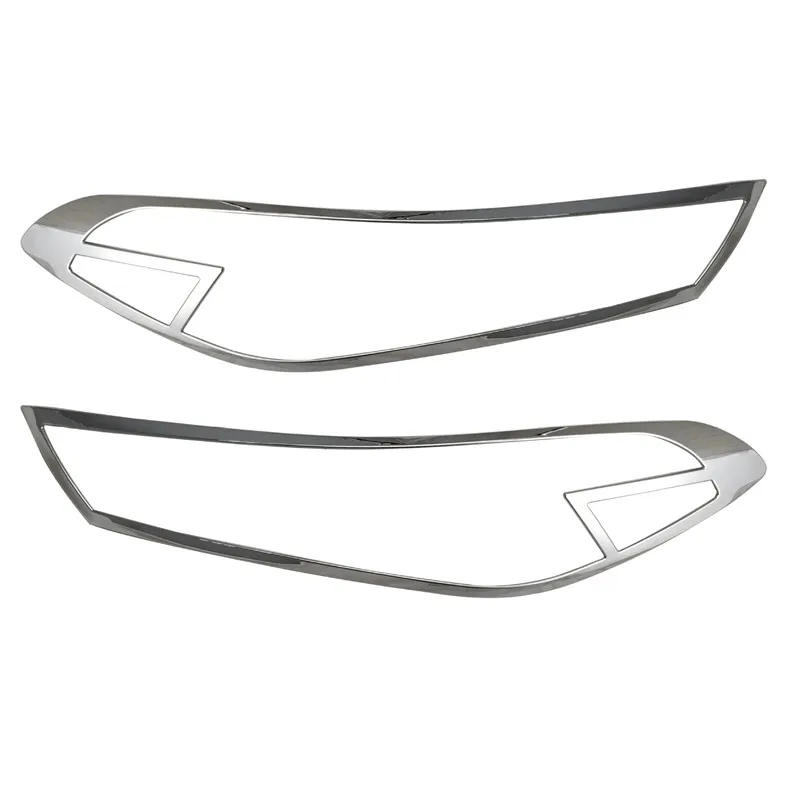 

Chrome Strips Car head lights cover For Hyundai Tucson 2015 2016 2017 2019 Car Accessories Head lamps Cover Trim