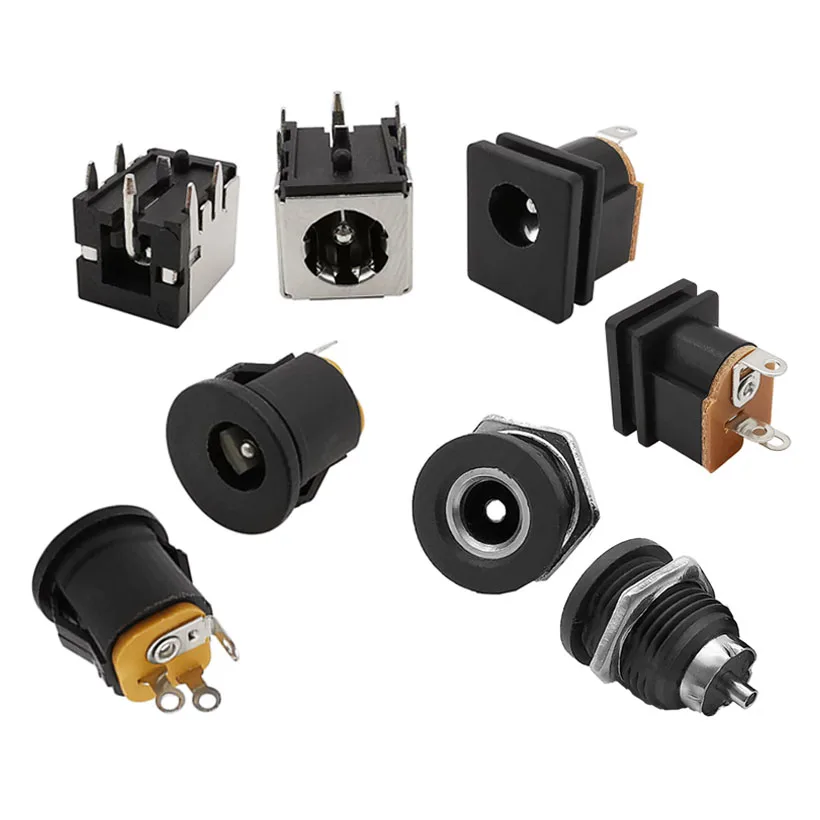 RUNCCI-YUN 24 Stück Hohlstecker 5,5 x 2,5 mm DC Power Female Plug Für CCTV ect Electronics Projekte