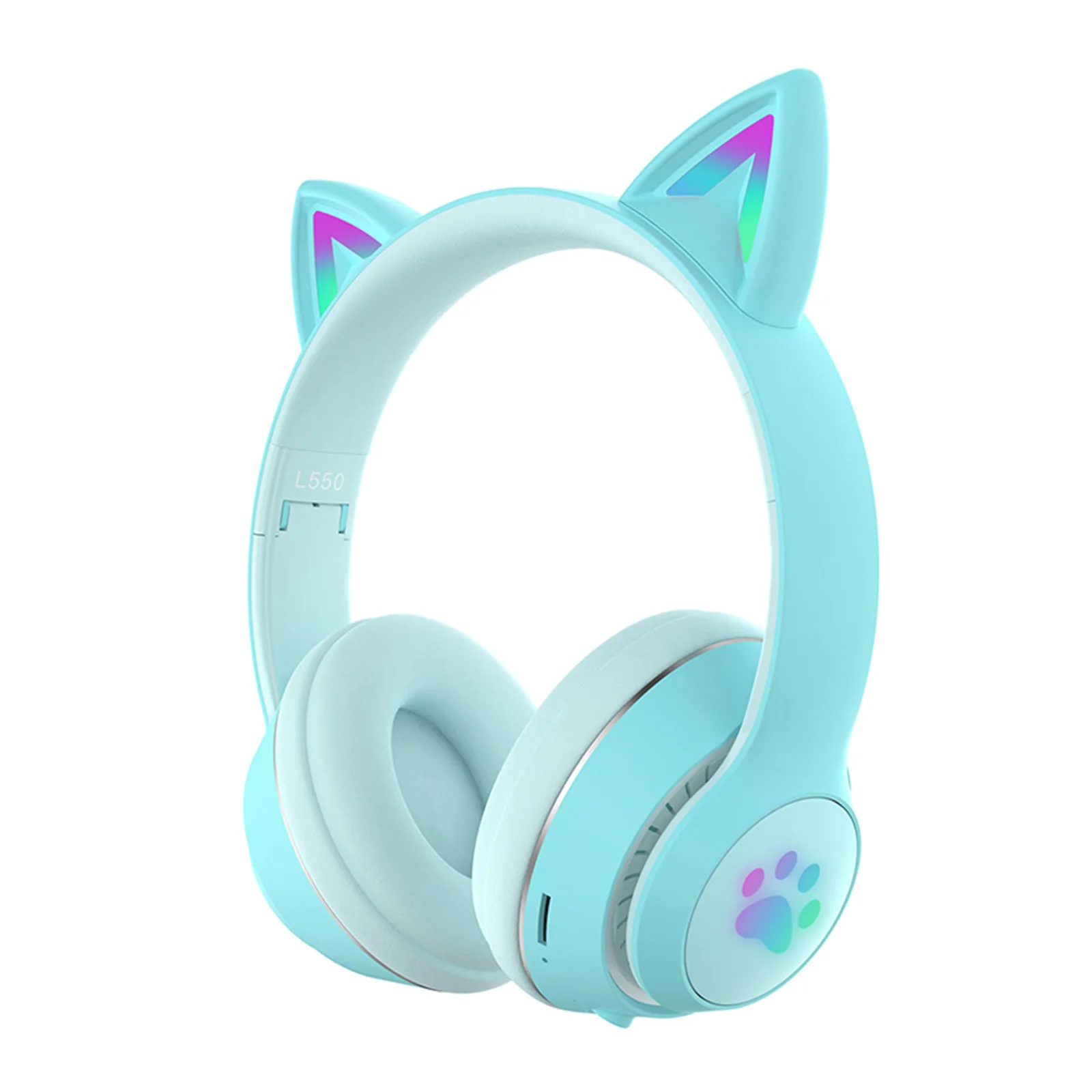 L550 Over Ear Music Headset Glowing Cat 