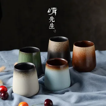 

Jindezhen A Sunny Day Manual Ceramics Cup Matting Gradual Change Hand Cup Japanese Style Literature Concise Zakka Style