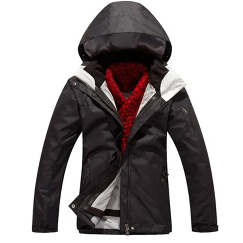 Зимняя мужская и женская куртка, теплые флисовые штаны для рыбалки, кемпинга, походов, лыжного спорта, водонепроницаемая ветрозащитная Лыжная одежда - Цвет: 06-Jacket
