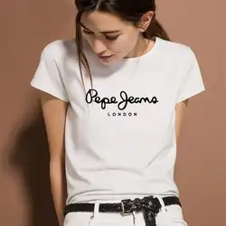 2019 женские футболки с буквенным принтом, повседневные белые, черные, розовые хлопковые топы с коротким рукавом, летняя брендовая одежда