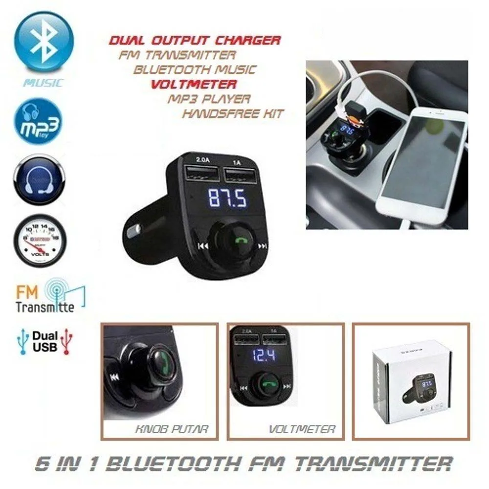 Bluetooth приемник автомобильный FM передатчик fm-адаптер AUX стерео автомобильный mp3-плеер Bluetooth передатчик прочный автомобильный fm-передатчик