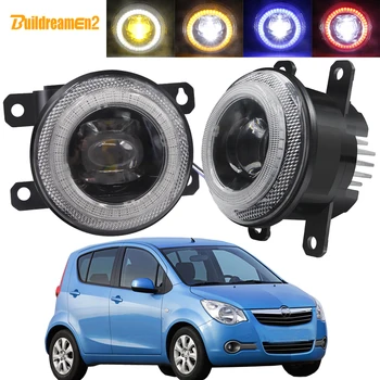 

2 X Car LED Lens Fog Light Assembly Angel Eye Daytime Running Lamp 30W 8000LM 12V For Opel Agila (B) (H08) Hatchback 2008-2015