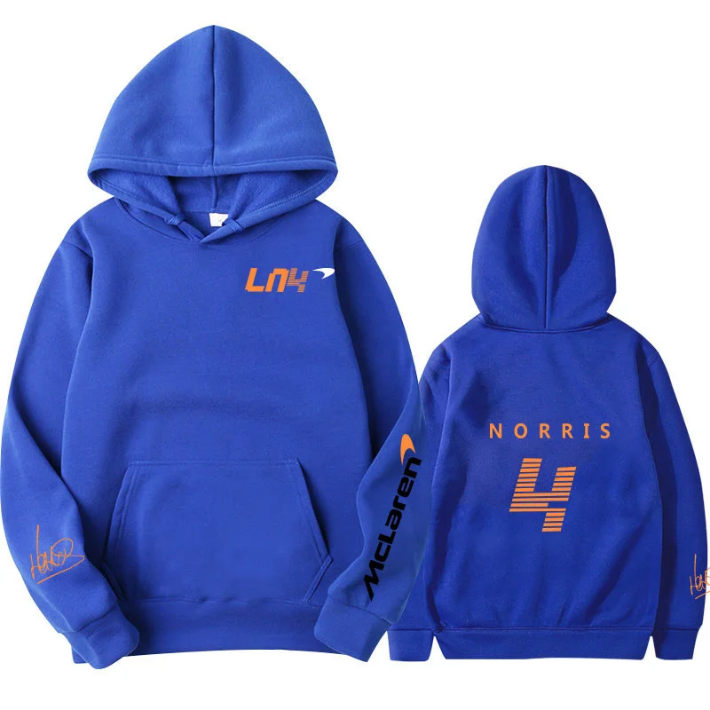 F1 McLaren Team Racing Fans Hoodies Autumn Winter Formula One Racer Lando Norris Hoodie Team  Men/Women Oversized Hoodies