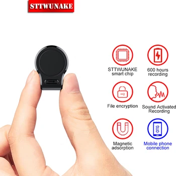 

STTWUNAKE Voice recorder 600 hours dictaphone audio sound mini professional activated digital micro flash record