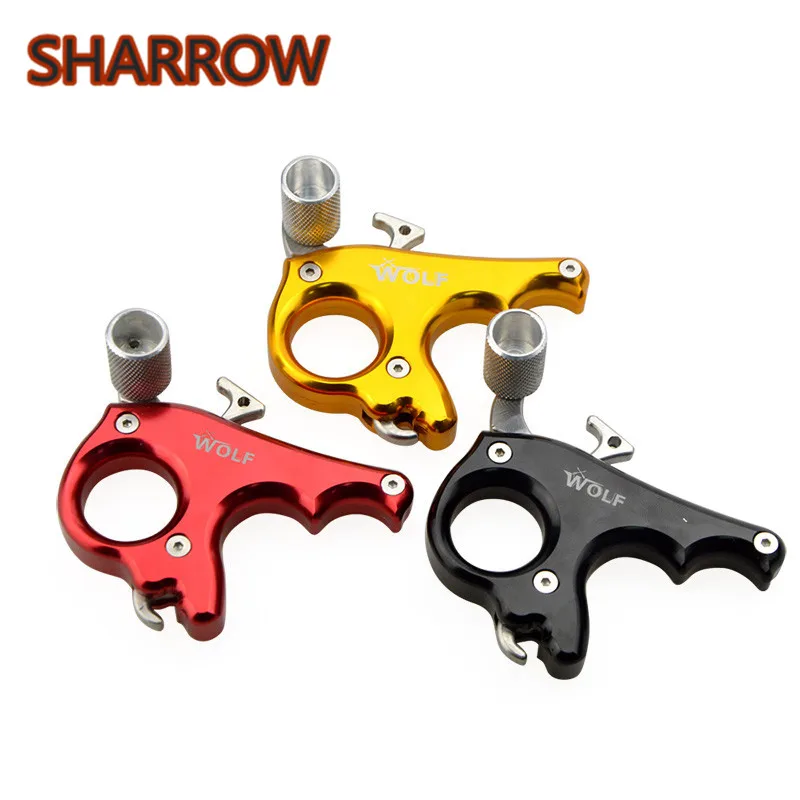 Details about   Compound Bow Release Aids Grip 3 Fingers Caliper Trigger Handle Archery Shooting 