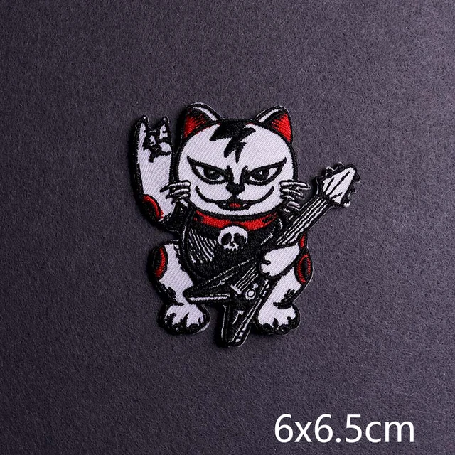 Hip-hop Rock/Music Patch Iron On Patches For Clothing Thermoadhesive Patches On Clothes Embroidery Patch Punk Joker Stickers PE6885CT